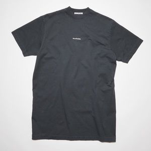 ACNE STUDIOS Black Logo T-Shirt Dress